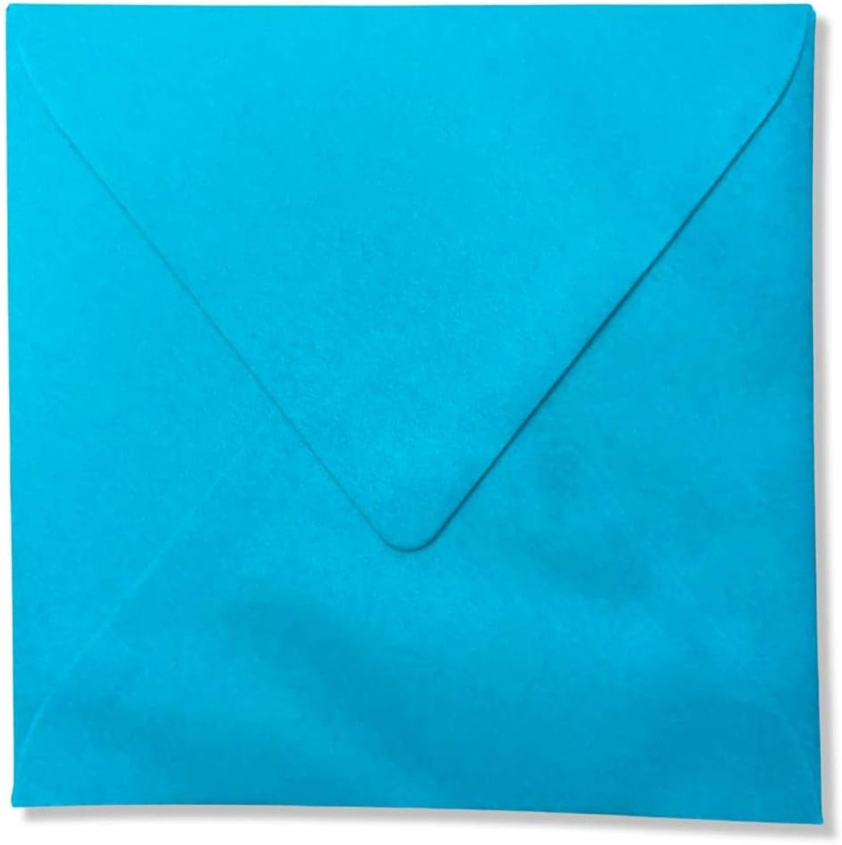 Vierkante luxe enveloppen 14 x 14 cm - blauw - 110 g/m² - perfect voor uitnodigingen - ShopVlot