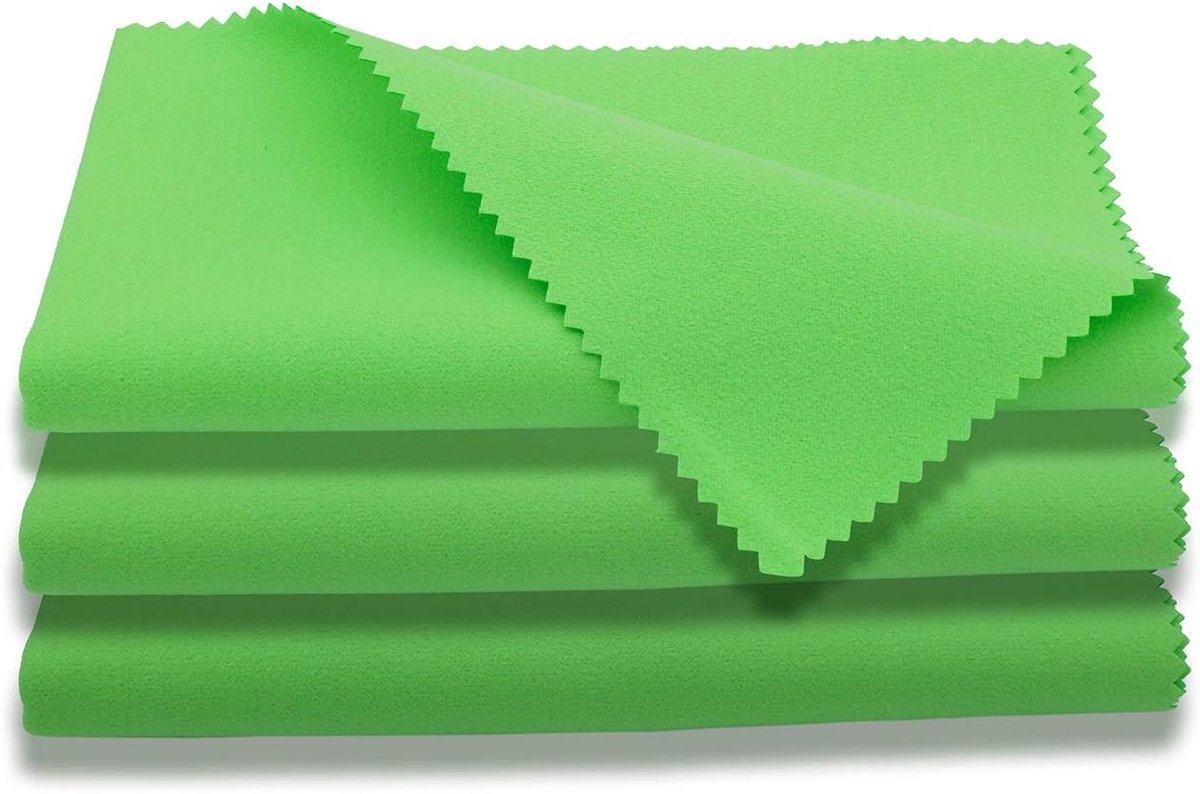 Piano reinigingsdoeken microfiber 3-pack - 12"x12" - luxe pluche - ideaal voor instrumenten - ShopVlot