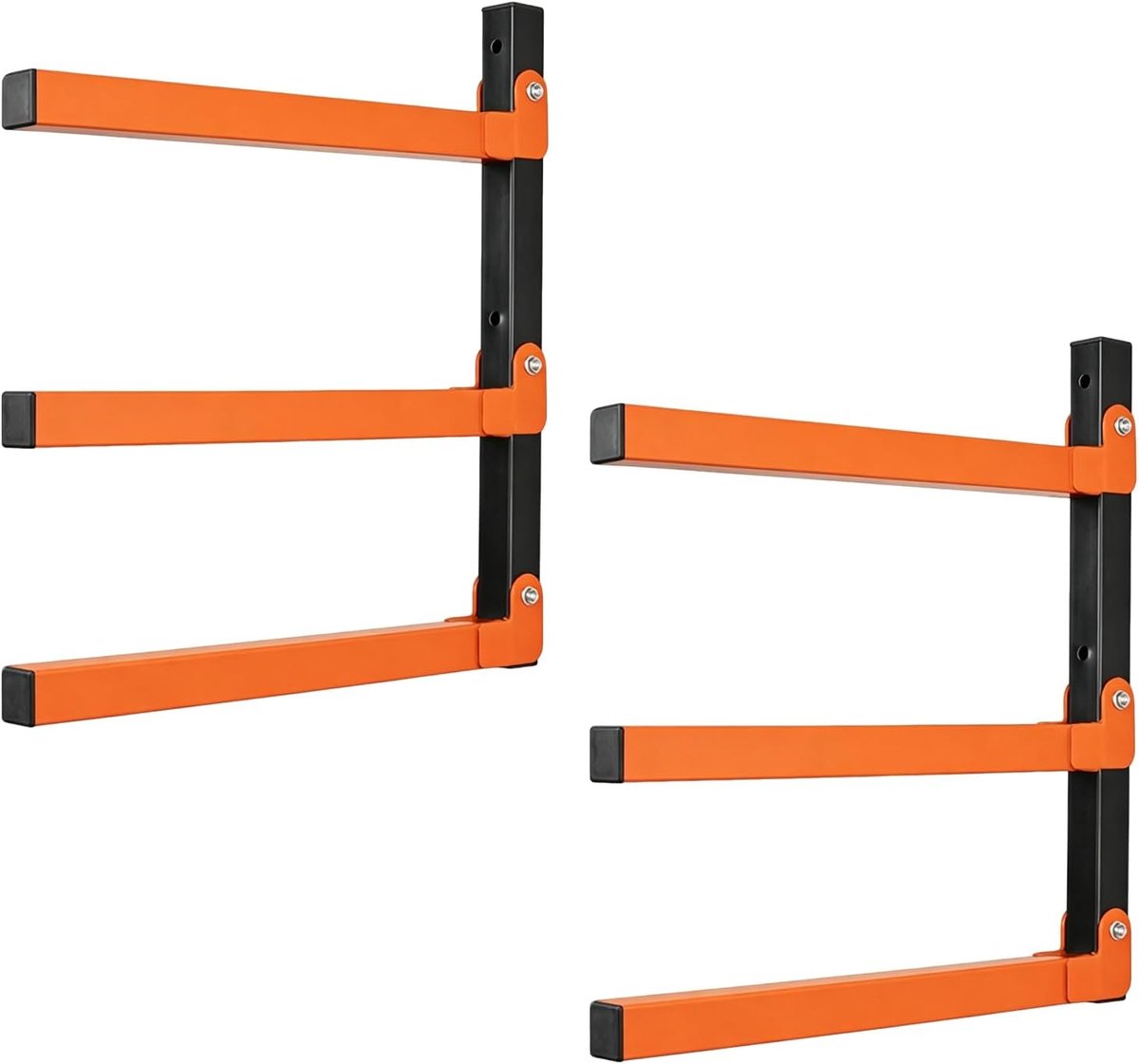 Wandhouder voor 2 velgen - haardhouthouder - wandmontage - veilig en stevig - ShopVlot