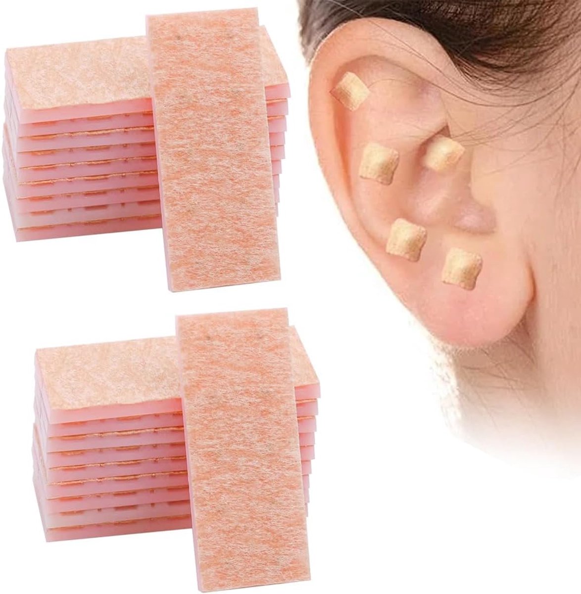 Auriculair acupunctuur stickers 200 stuks - hoge kwaliteit - comfortabel - eenvoudig in gebruik - ShopVlot