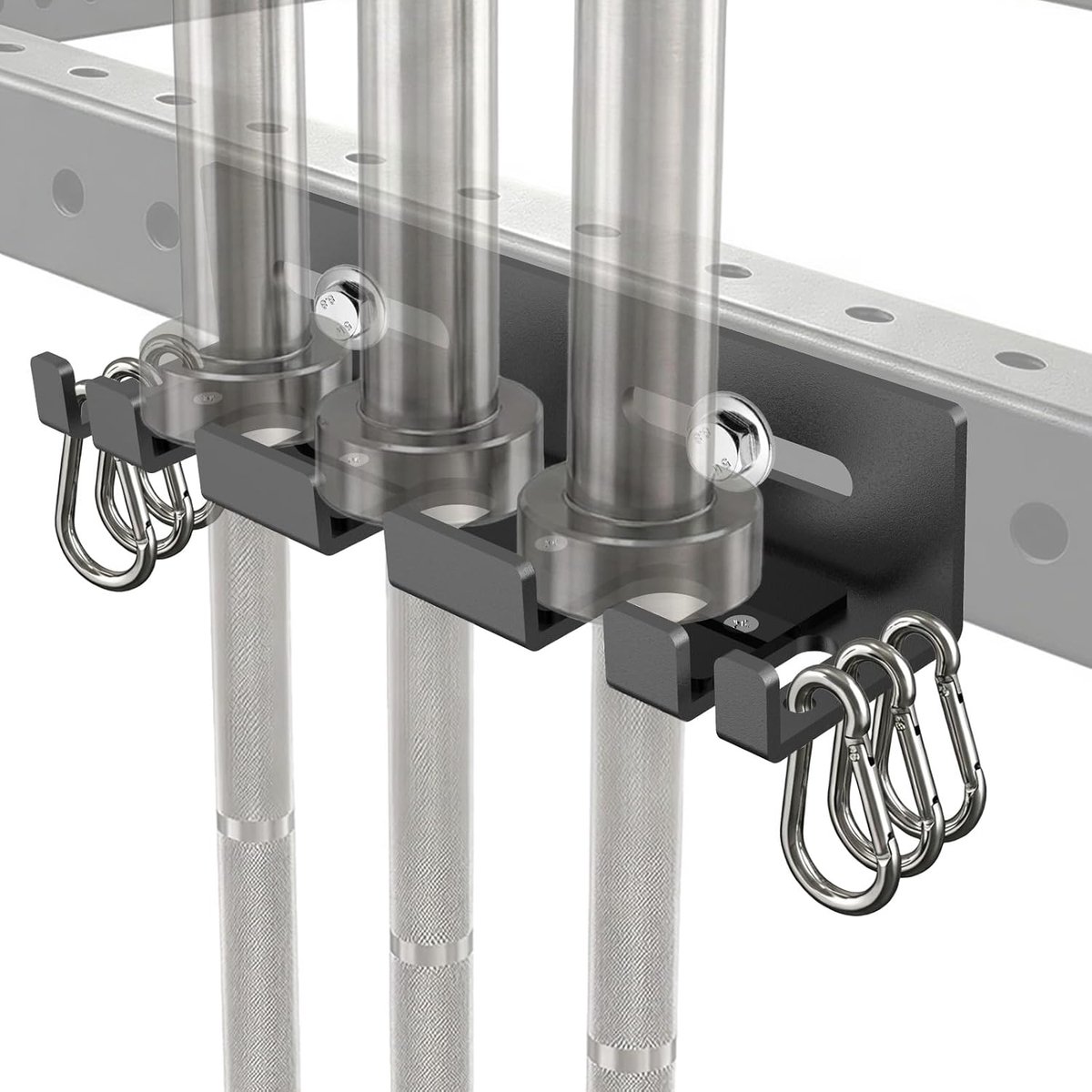 Halterhouder heavy duty - 5 mm staal - universele bevestiging - ideaal voor thuisgym - ShopVlot