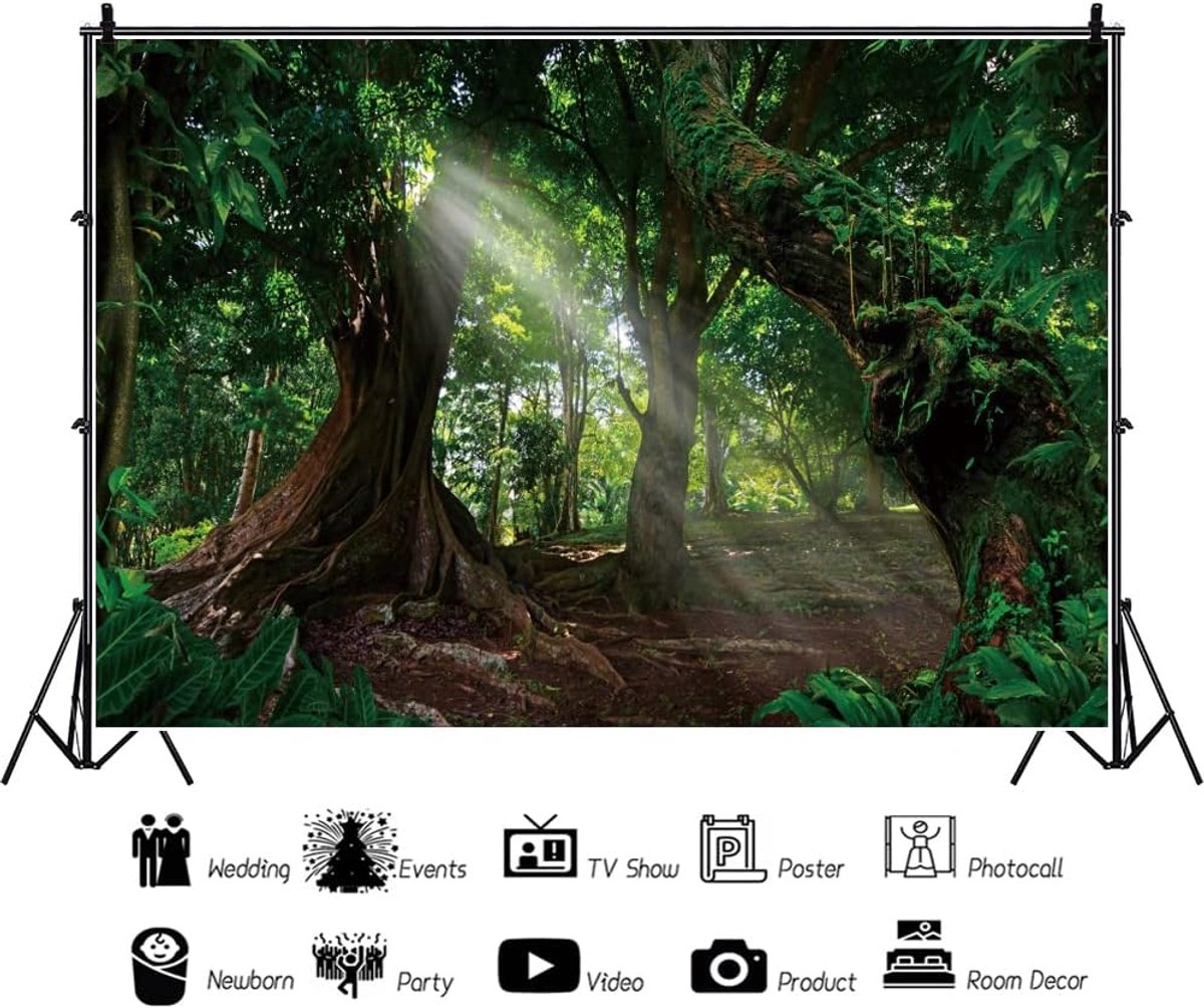 Fotografie achtergrond 300x250cm - vinyl - tropisch regenwoud - ideaal voor fotoshoots - ShopVlot