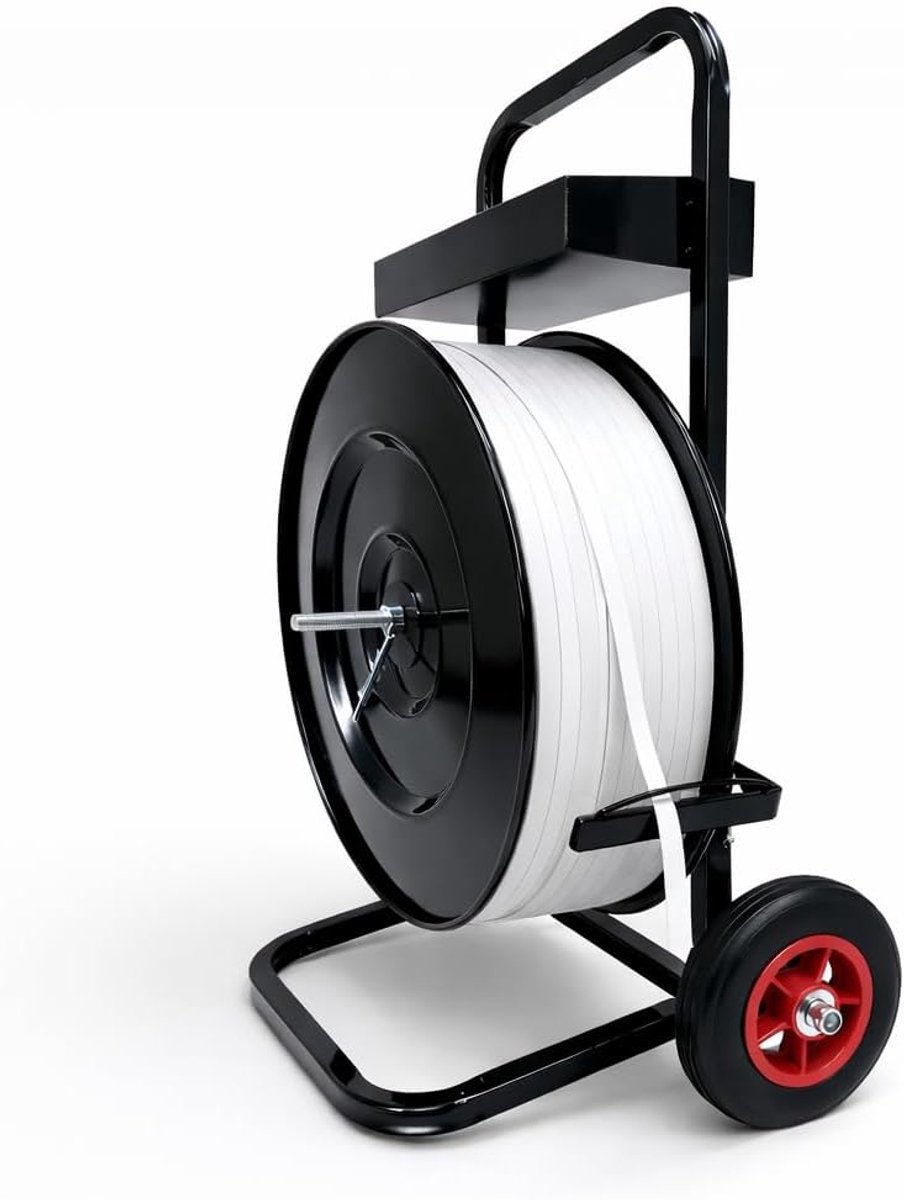 Rolltrolley met PP strapping tape 12 mm - 2300 m rol - 160 kg treksterkte - ideaal voor professioneel verpakken - ShopVlot