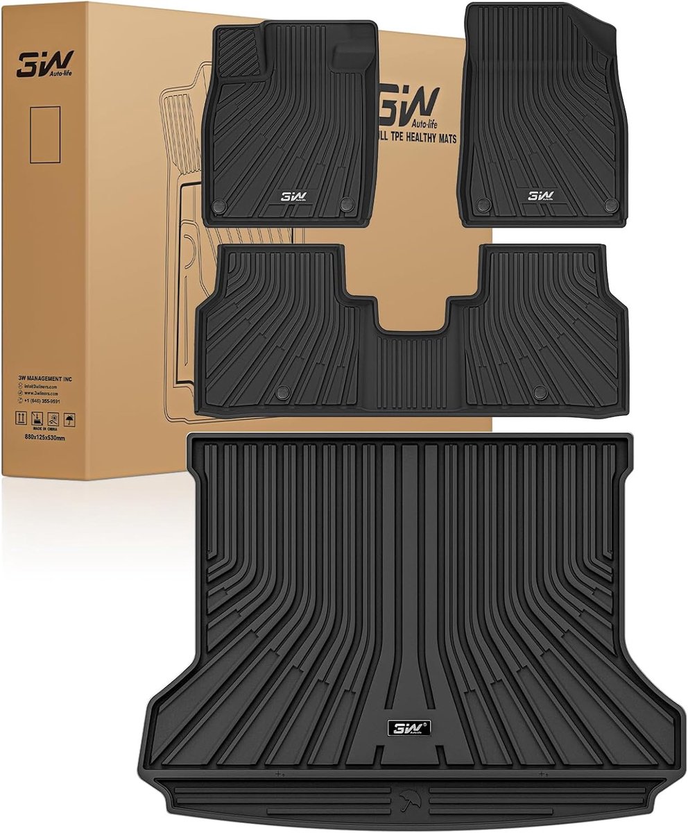 Autovloermatten set 4 - Thorex materiaal - Waterdicht - Perfecte pasvorm voor Volkswagen ID.4 E21 2020-2025 - ShopVlot