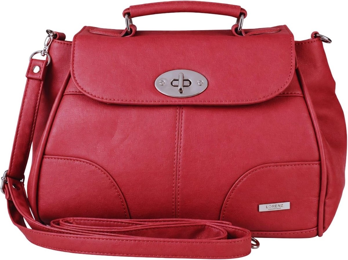 Crossbody-tas met drievoudige ritssluiting - flapover schoudertas - draaibaar slot - ideaal voor dagelijks gebruik - ShopVlot