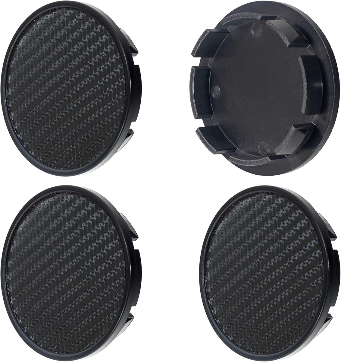 Wielmoeren set van 4 - 66 mm carbon zwart - duurzame kwaliteit - perfecte pasvorm - ShopVlot