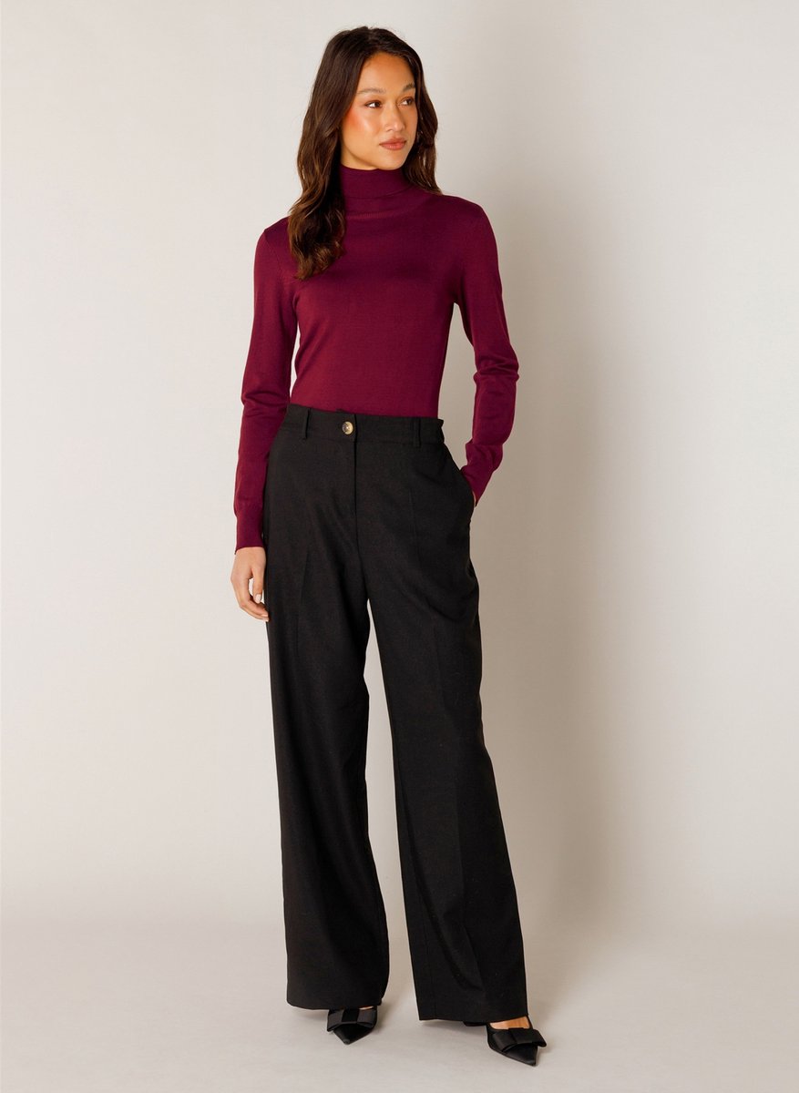 BASE LEVEL Yuna Pants - Black - maat W36 / L30