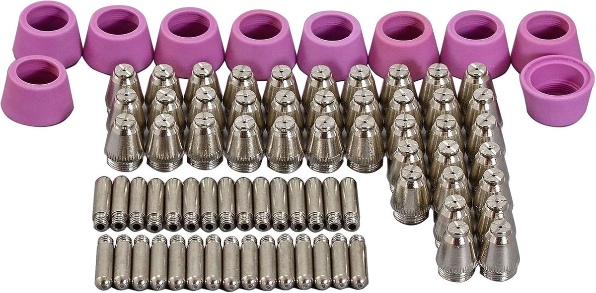 Plasma snijder nozzles 0.9mm - 80pcs set - Voor AG60 SG55 - Geschikt voor CUT-60 70 80 plasma snijmachines - ShopVlot