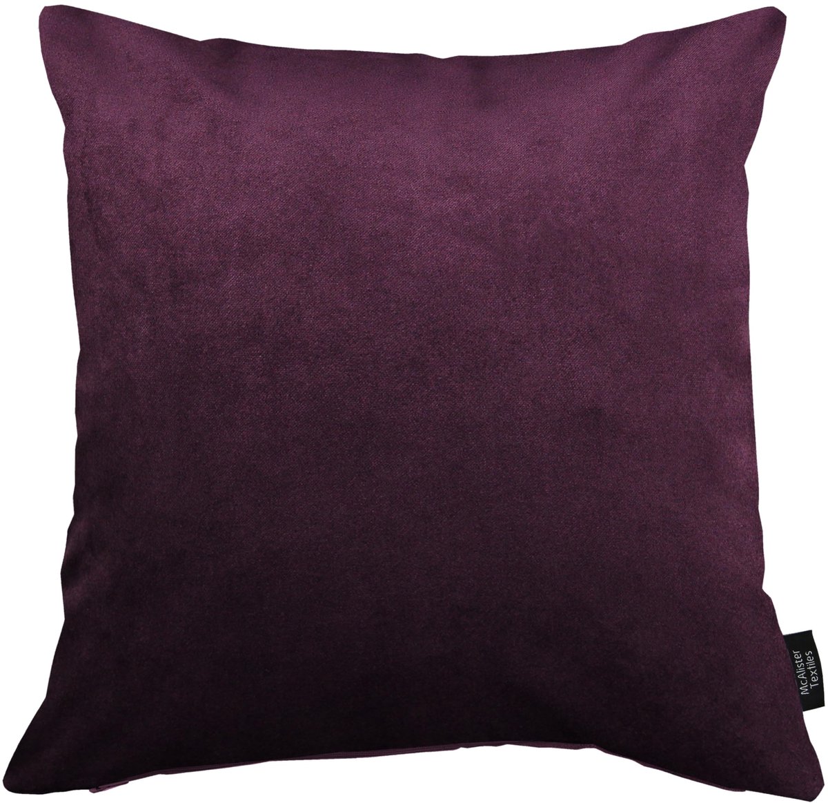 Kussenhoezen fluwelen 50 x 50 cm - aubergine paars - pluche materiaal - machinewasbaar - ShopVlot