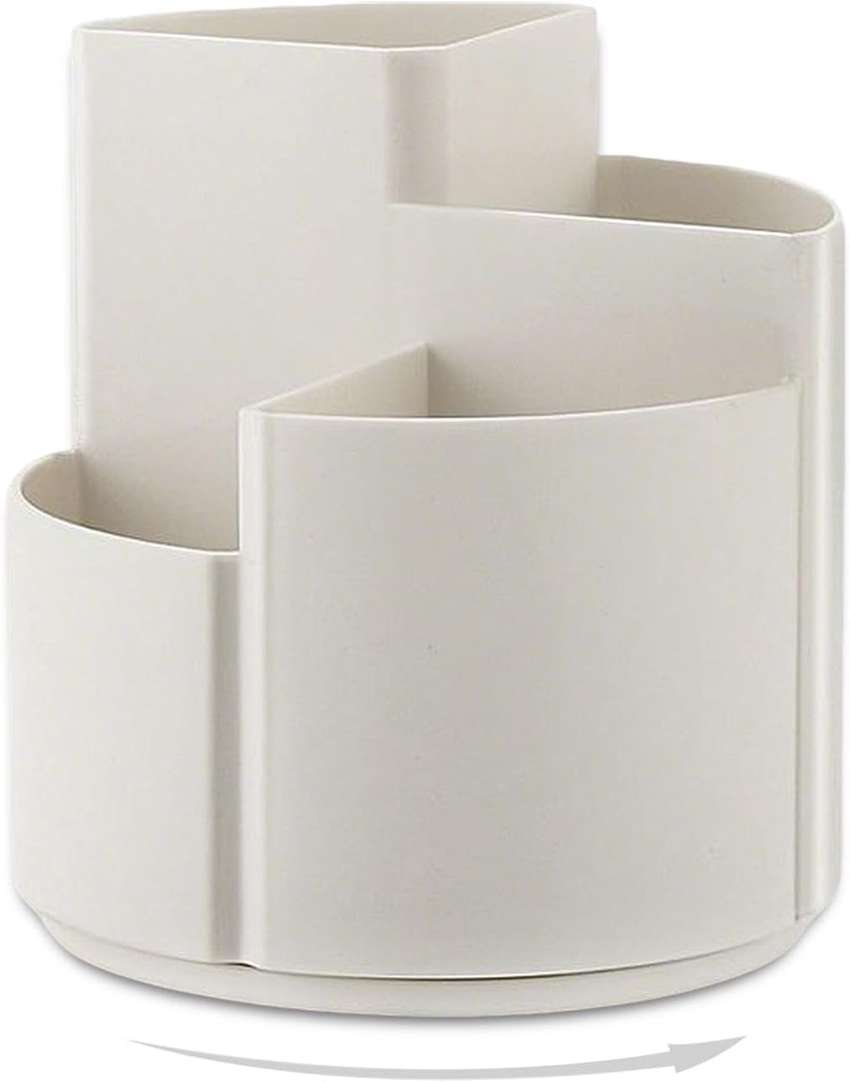 Draaibare potloodhouder met 4 compartimenten - 360° draaibureau-organizer - ShopVlot
