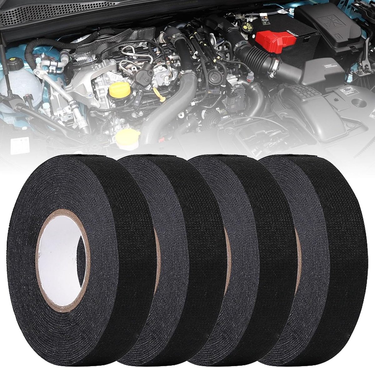 Auto draadboom tape 19mm x 15m - zachte isolatietape - hitte- en wrijvingsbestendig - ideaal voor kabels - ShopVlot
