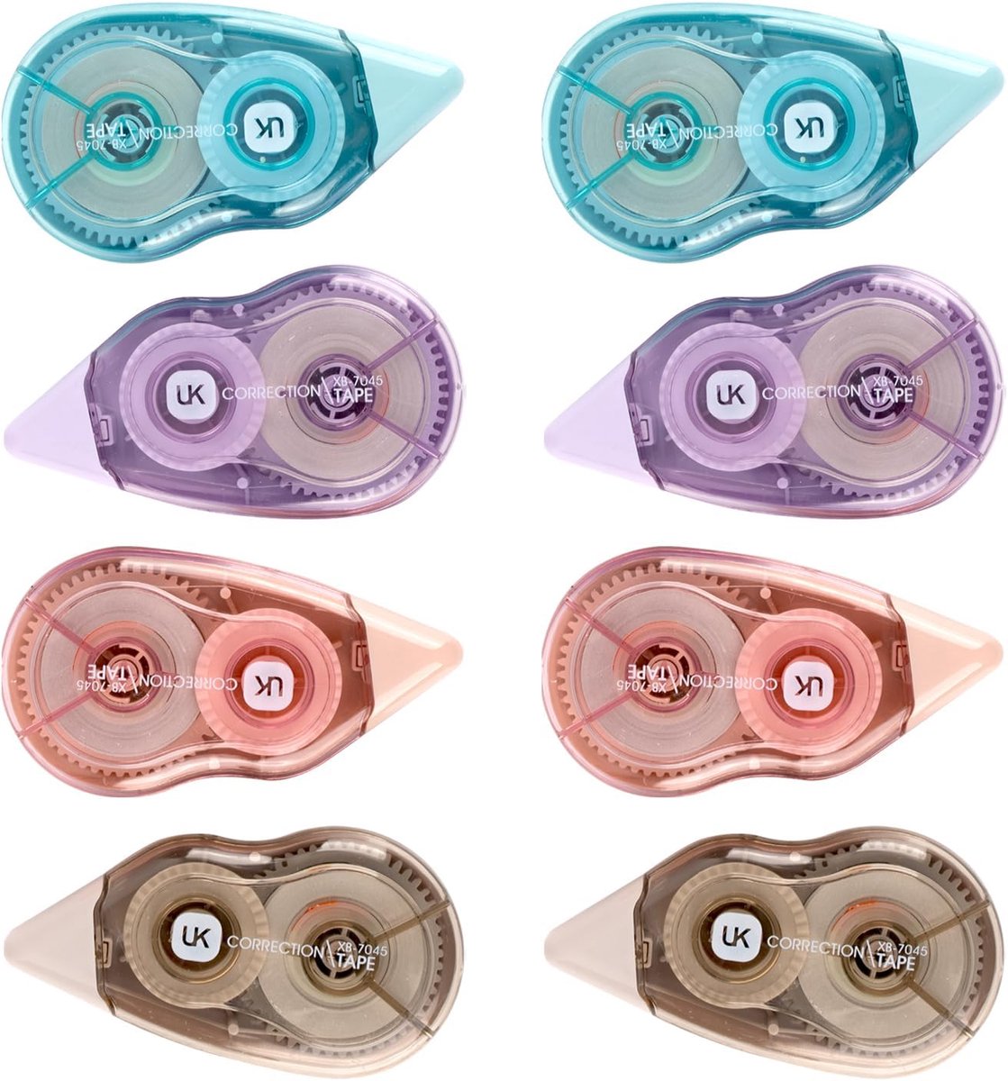 Correctietape 8 Stuks - Grote Capaciteit - Transparante Roller - Perfect voor Thuis en Kantoor - ShopVlot