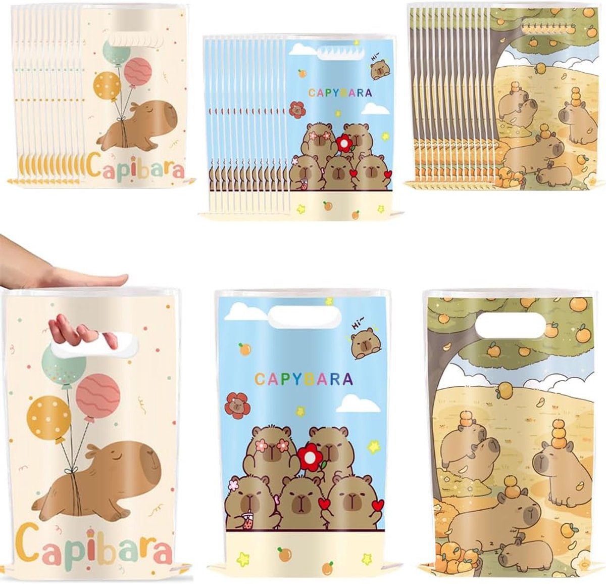 Cadeauzakjes 60 stuks - roze kunststof - met strik - perfect voor feestjes - ShopVlot