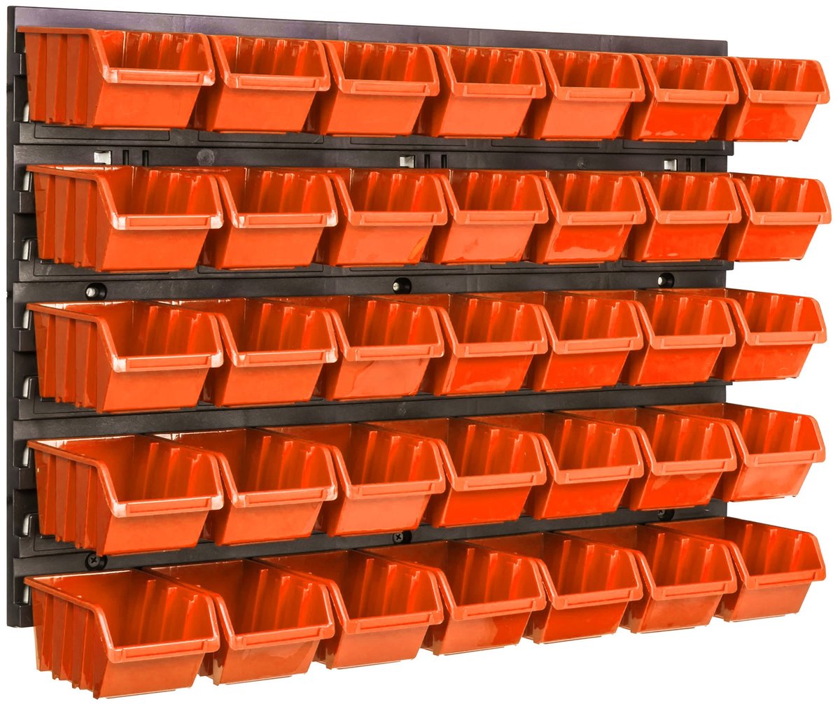 Gereedschapsbord 58x39cm met 35 bakken - Garage & Werkplaats
