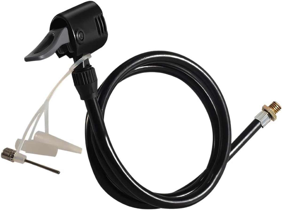 Verlengslang voor bandenpomp - flexibele slang - met adapter - geschikt voor fiets, motorfiets, auto - ShopVlot