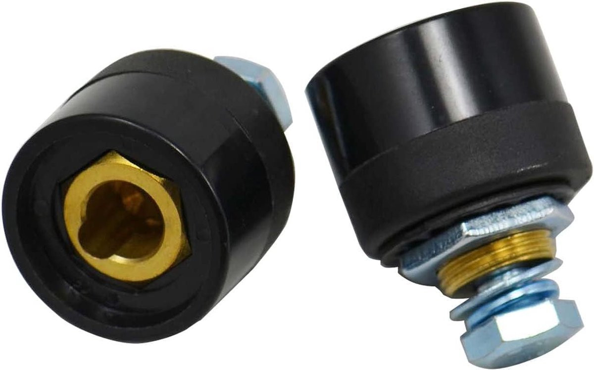 TIG laskabel paneelconnector DKZ35-50 - 315A - zwarte snelsluiting - geschikt voor TIG lassen - ShopVlot
