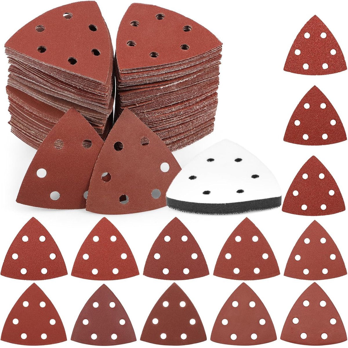 Delta schuurpapier 93 x 93 mm - siliconen carbide - waterbestendig - ideaal voor hout en metaal - ShopVlot