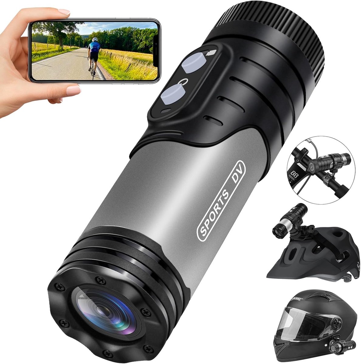 Mini videocamera spy 1080P HD - WiFi sportscamera - 170° breedhoek - eenvoudig delen via app - ShopVlot