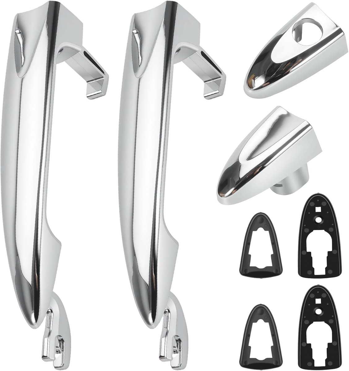 Deurgrepen voor Lancia Ypsilon 2003-2011 - Verchroomd - Links en rechts - Eenvoudige vervanging - ShopVlot