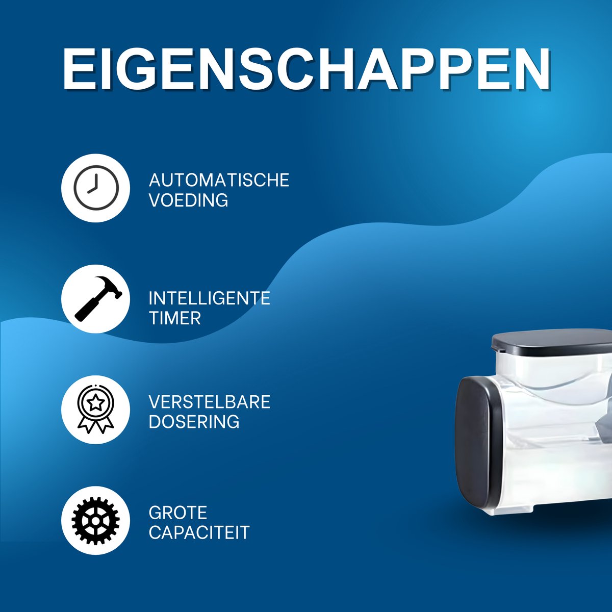 Aquarium Voerautomaat 250/500 ml - Automatische Visvoer Dispenser met Timer & Instelbare Dosering
