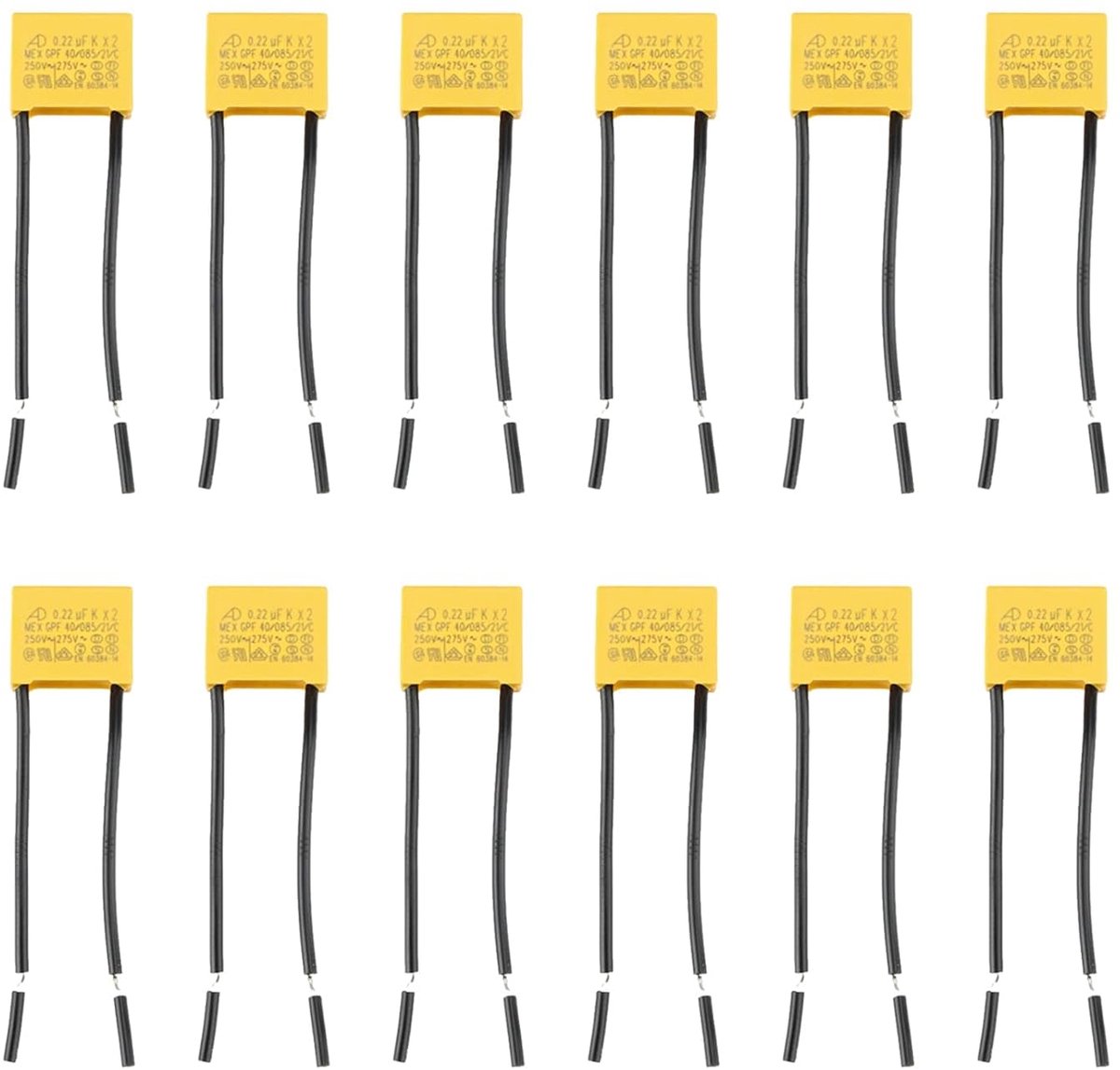 LED condensator 0.22 µF 275 V - X2 veiligheidscapacitor - voorkomt LED-flikkeringen - verbetert radio-ontvangst - ShopVlot