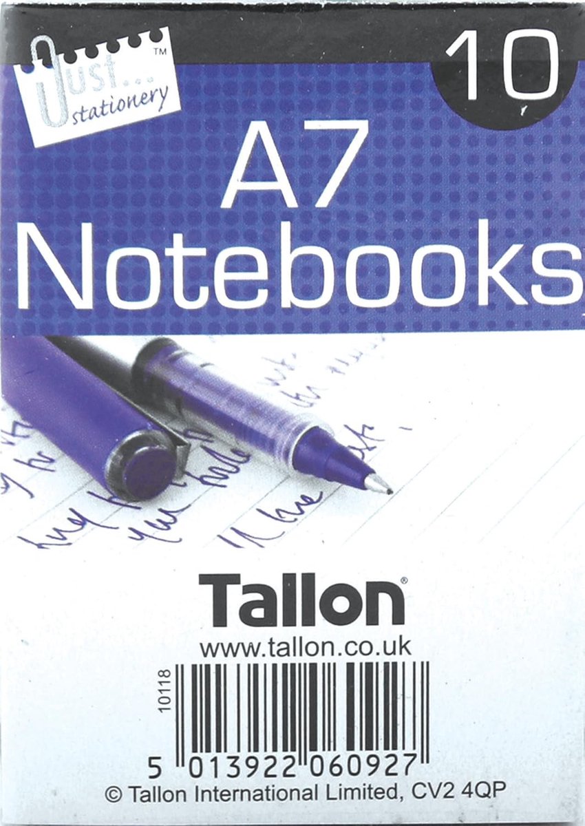 A7 notitieboek - 10 stuks - stevig papier - ideaal voor notities - ShopVlot