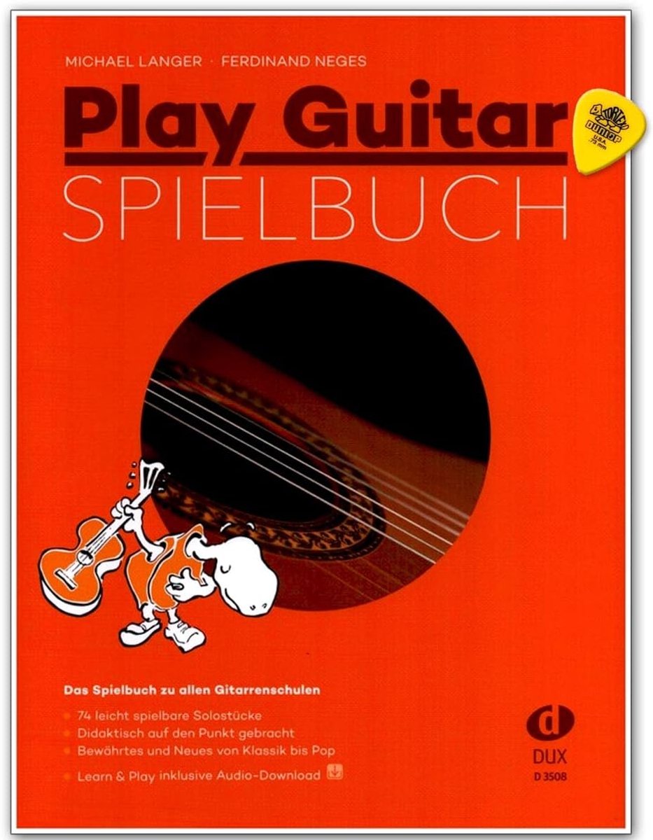 Gitaar speelboek - 74 makkelijk speelbare solo stukken - van klassiek tot pop - met CD - ShopVlot
