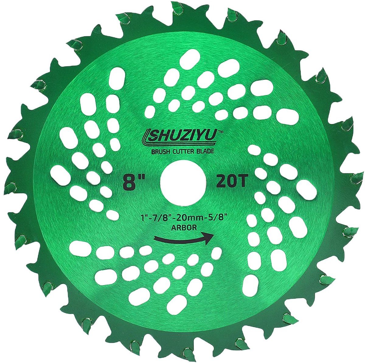 Bruikbare bosmaaier mes 200mm - 20T grote tanden - carbide punt - 10x levensduur - ShopVlot