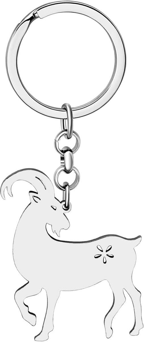 Leuke Geit Sleutelhanger Rvs Schapen Geschenken Voor Vrouwen Meisjes Charms Auto Sleutel Portemonnee Sleutelhanger Accessoires