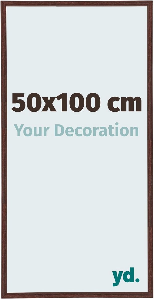 Fotolijst 50x100 cm - Kunststof met acrylglas - UV-bestendig - Makkelijk op te hangen - SnelShoppen
