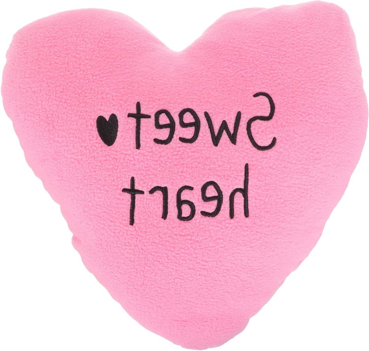 Hart Kussen - Pluche Sierkussen - Romantische Sfeer - Zacht Pluche Materiaal - 35x35cm - Roze