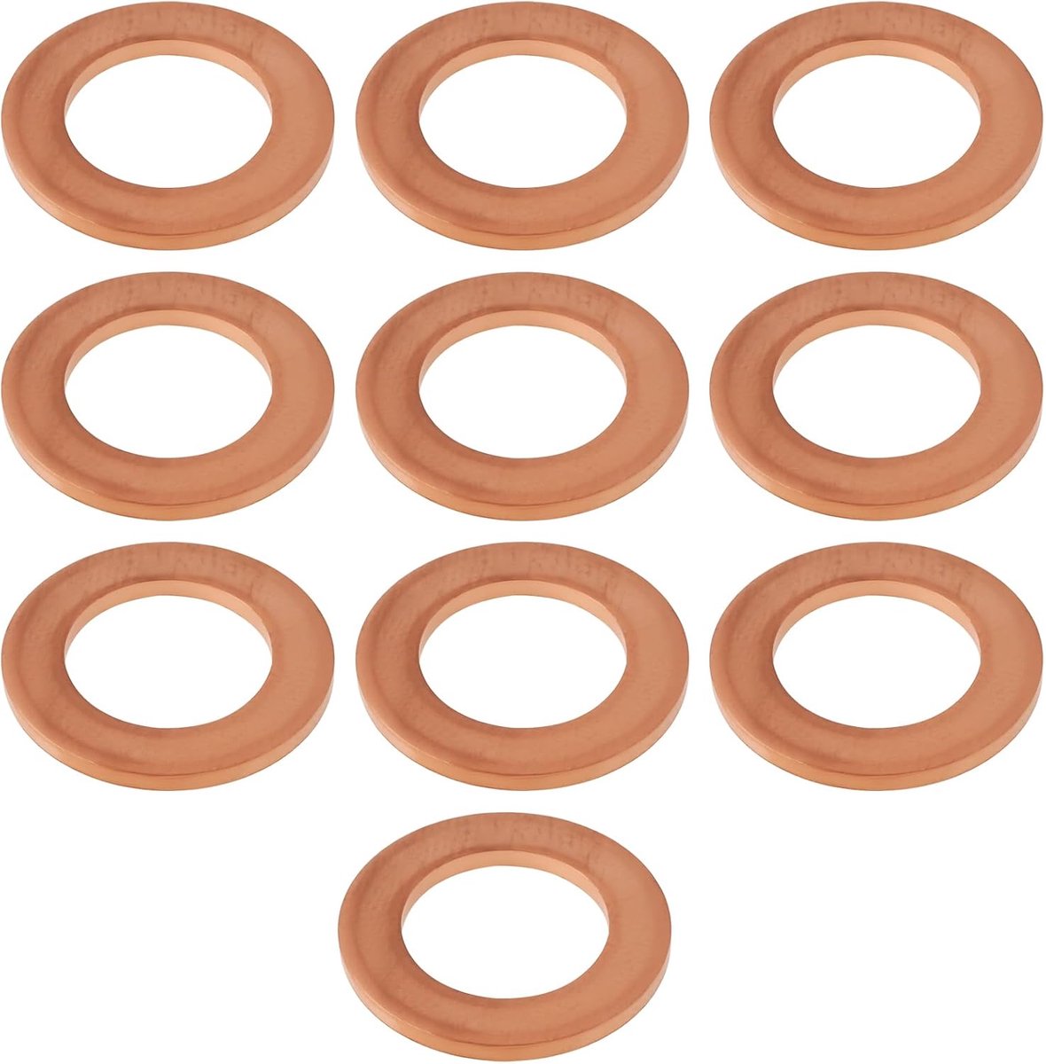 10 Stks Auto Olie Afvoer Plug Seal Ring 90044-30281 90044-30281-000 Compatibel met Daihatsu CUORE V 1998-2002