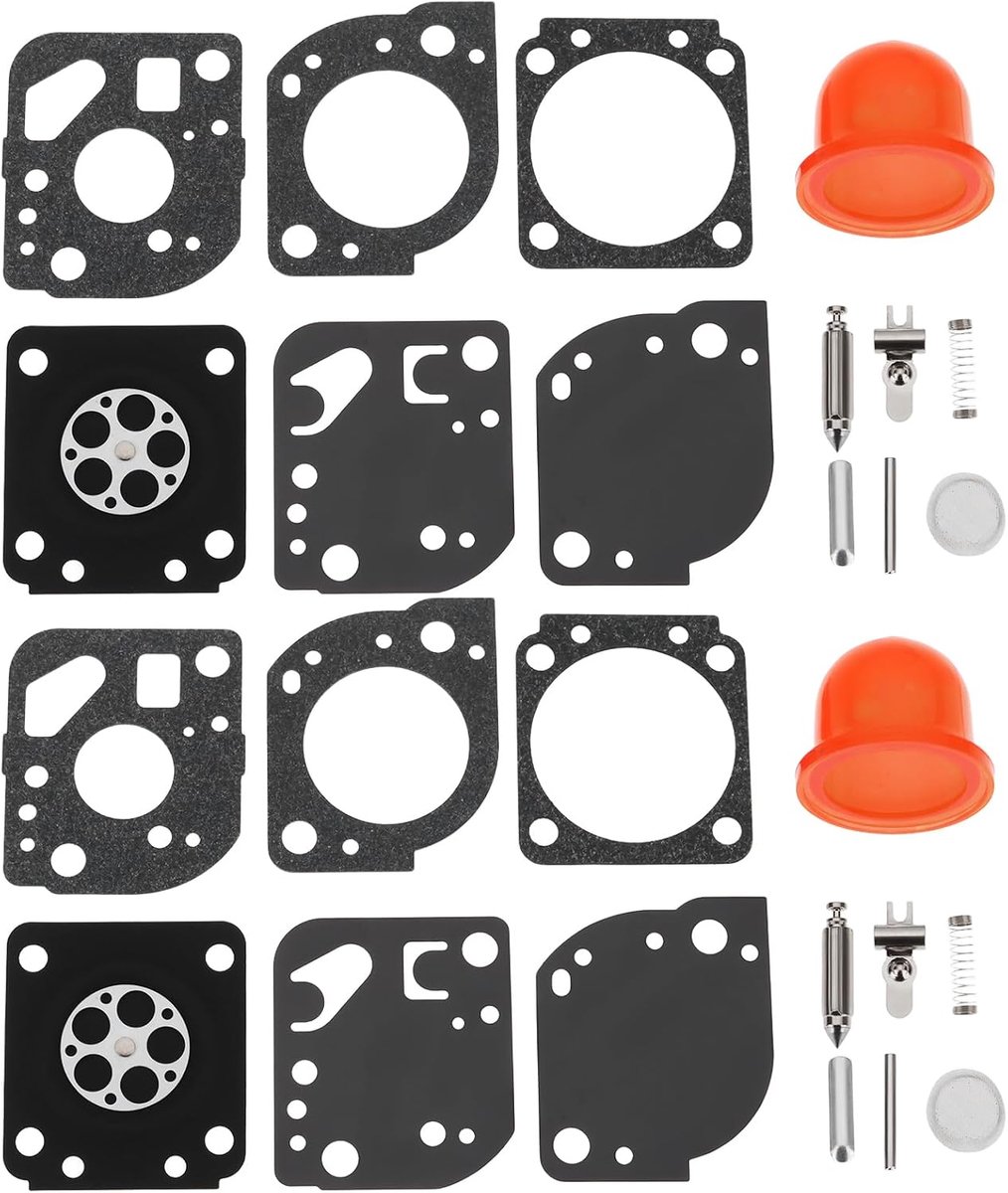 2 Sets Lawnmover Carburateur Rebuild kit C1U-W19 Compatibel met Zama RB-117
