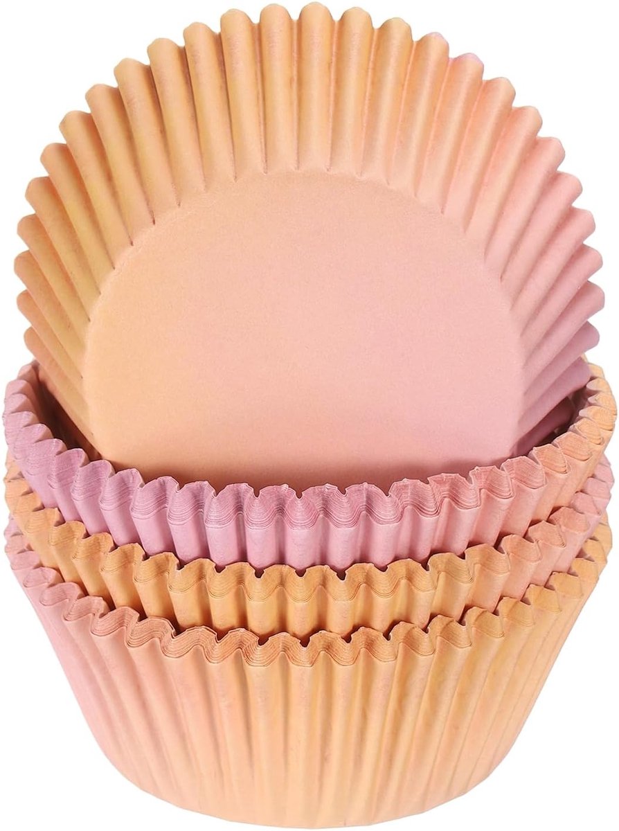 100 stuks muffinvormen van papier, 5 cm diameter onderaan, cupcakevormen, wegwerpbakvormen voor dessert, gebak, bruiloft, verjaardag, rozerood