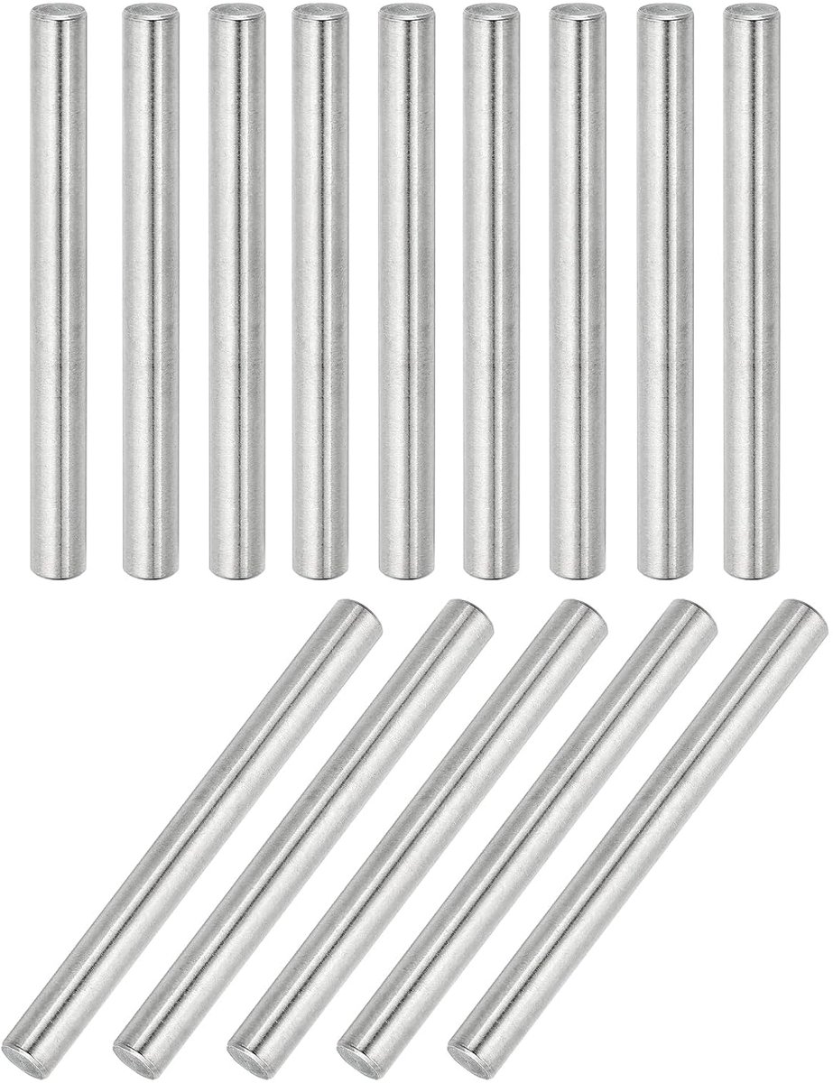 14 stuks 304 roestvrij staal cilinderpen 8mm diameter, 80mm lengte deuvelstiften metalen rekpennen voor kledingkast commode kast boekenkast industrie huishouden meubels rekken
