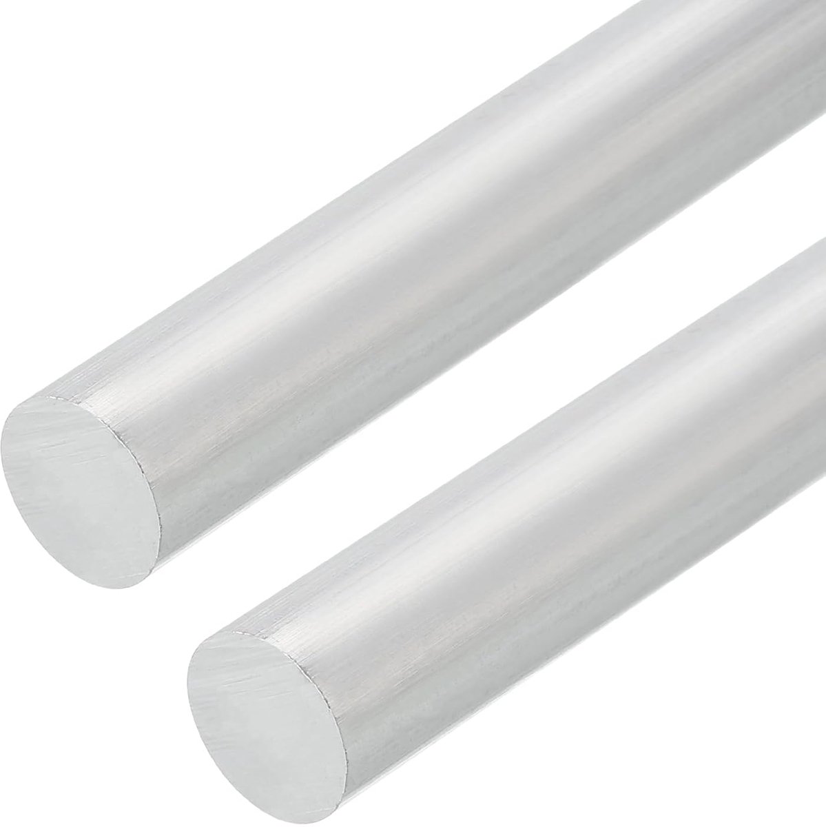 2 stuks 25 (10 mm) Ø ronde aluminium staaf, 8 inch lang, 6061 aluminium rond materiaal voor aanhangers, garageprojecten