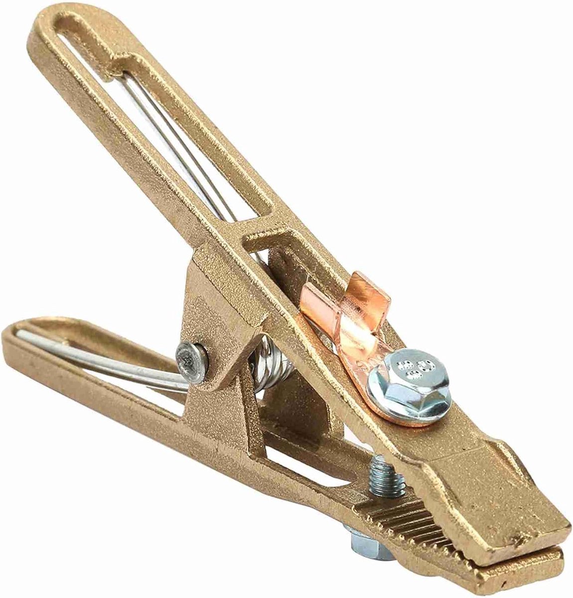 Messing Aardklem, 260A Stinger Grip Clip voor Lasmachine, Een Vorm Lasser Kabel Klem