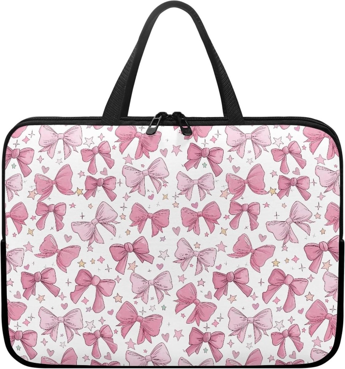 Laptoptas - Notebooktas Aktetas - Zakelijk Reizen - Waterafstotend Canvas - 12 Zoll - Roze