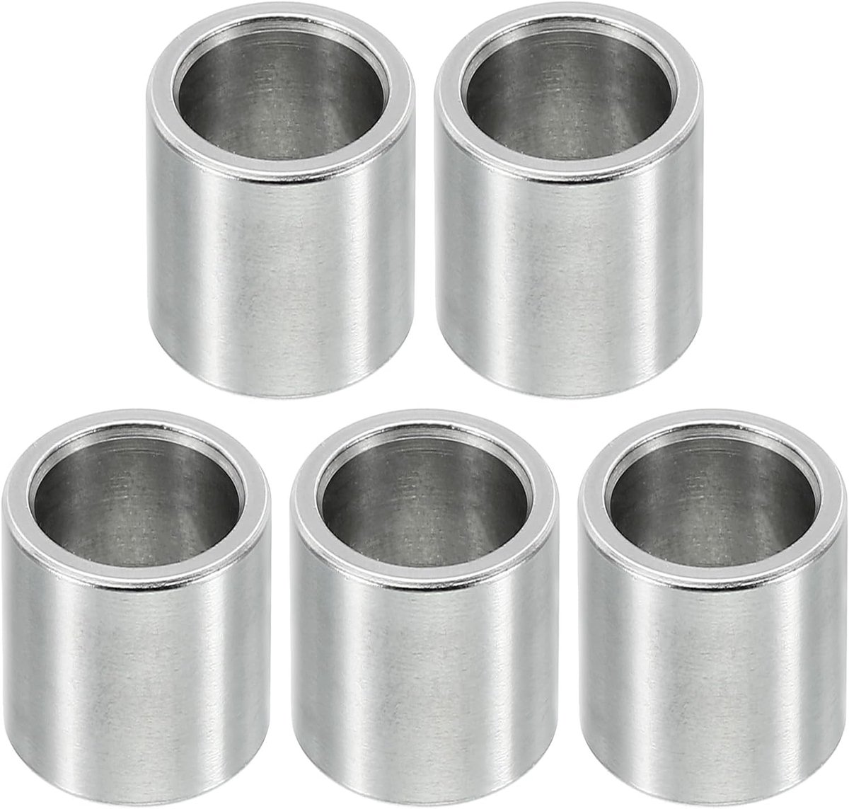 M12 roestvrijstalen afstandhouders, 5 stuks metalen afstandhouders roestvrij staal 12,2 mm ID x 16 mm OD x 16 mm L afstandhouders schroef afstandhouder voor 1/2" of M12 schroef