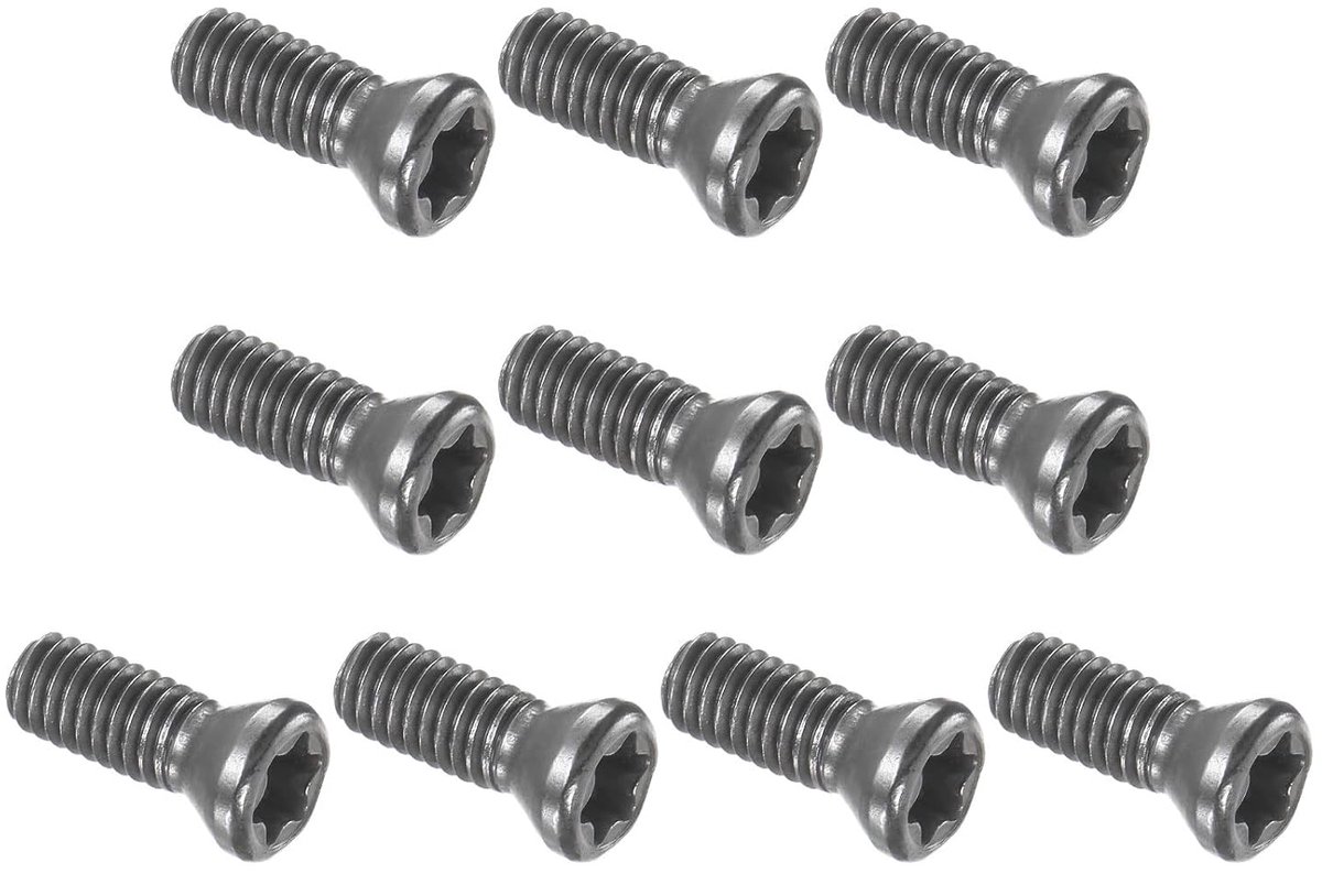 Machineschroeven, 10 stuks, metalen stelschroeven voor huishouden, kantooruitrusting, industriële machines, zilverkleurig, M3,5 x 10 mm