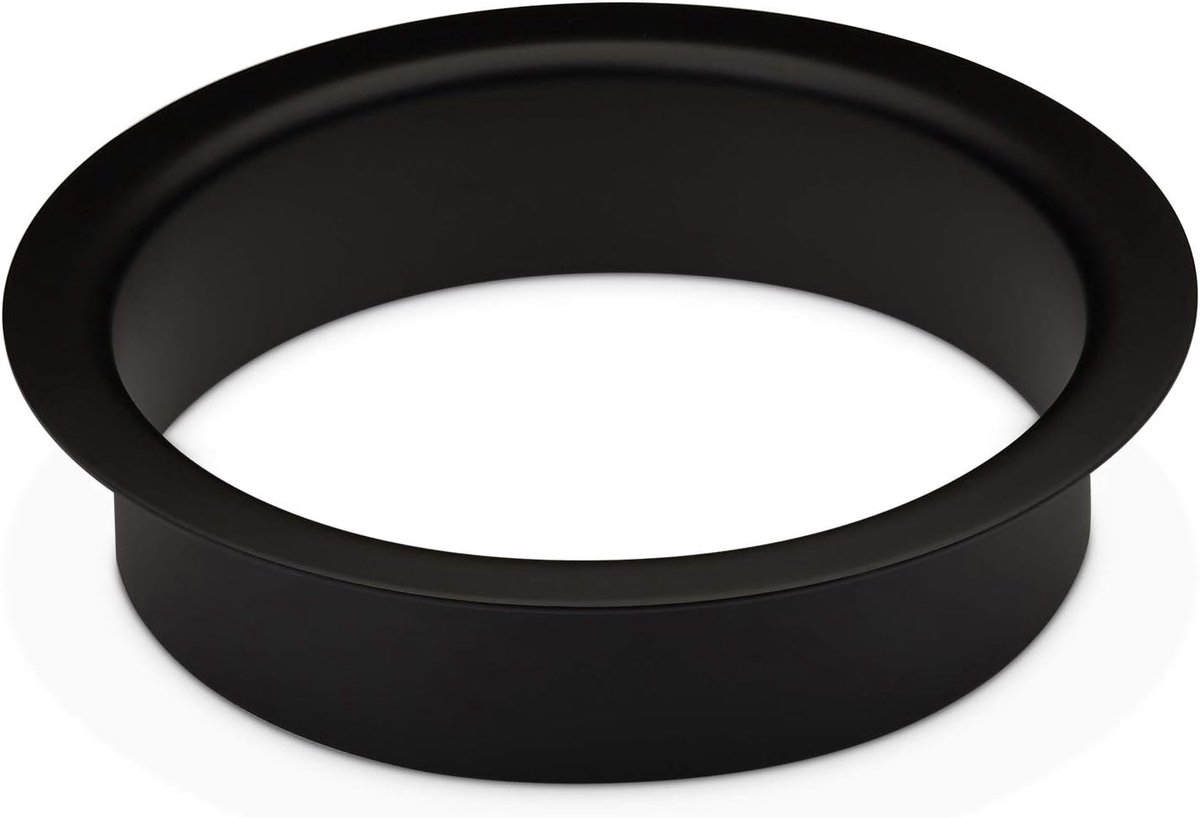 Ø 180 x H 41,5 mm Roestvrij staal zwart gelakt