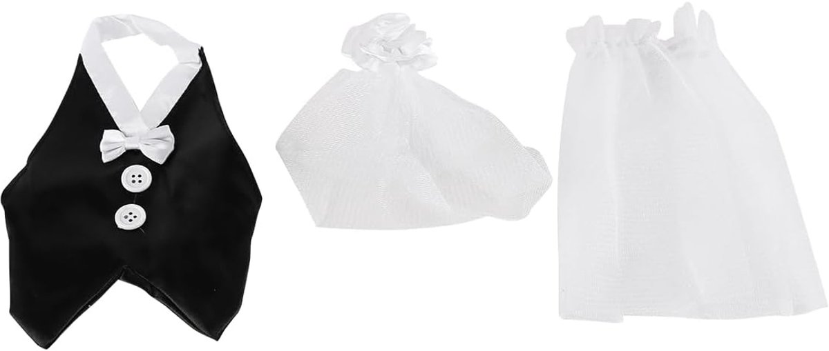 Set van 2 flessen wijn voor bruiloften, decoratie voor bruid en bruidegom, decoratie voor bruidspaar, tafeldecoratie voor trouwjurk en pak