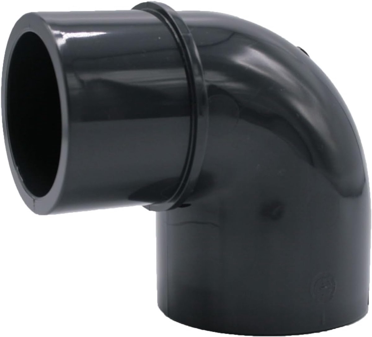 verloopbocht 90° 40 mm naar 32 mm - bm167 | PVC-U lijmfitting voor zwembad- en vijverleidingen, geschikt voor 40 mm en 32 mm buizen.