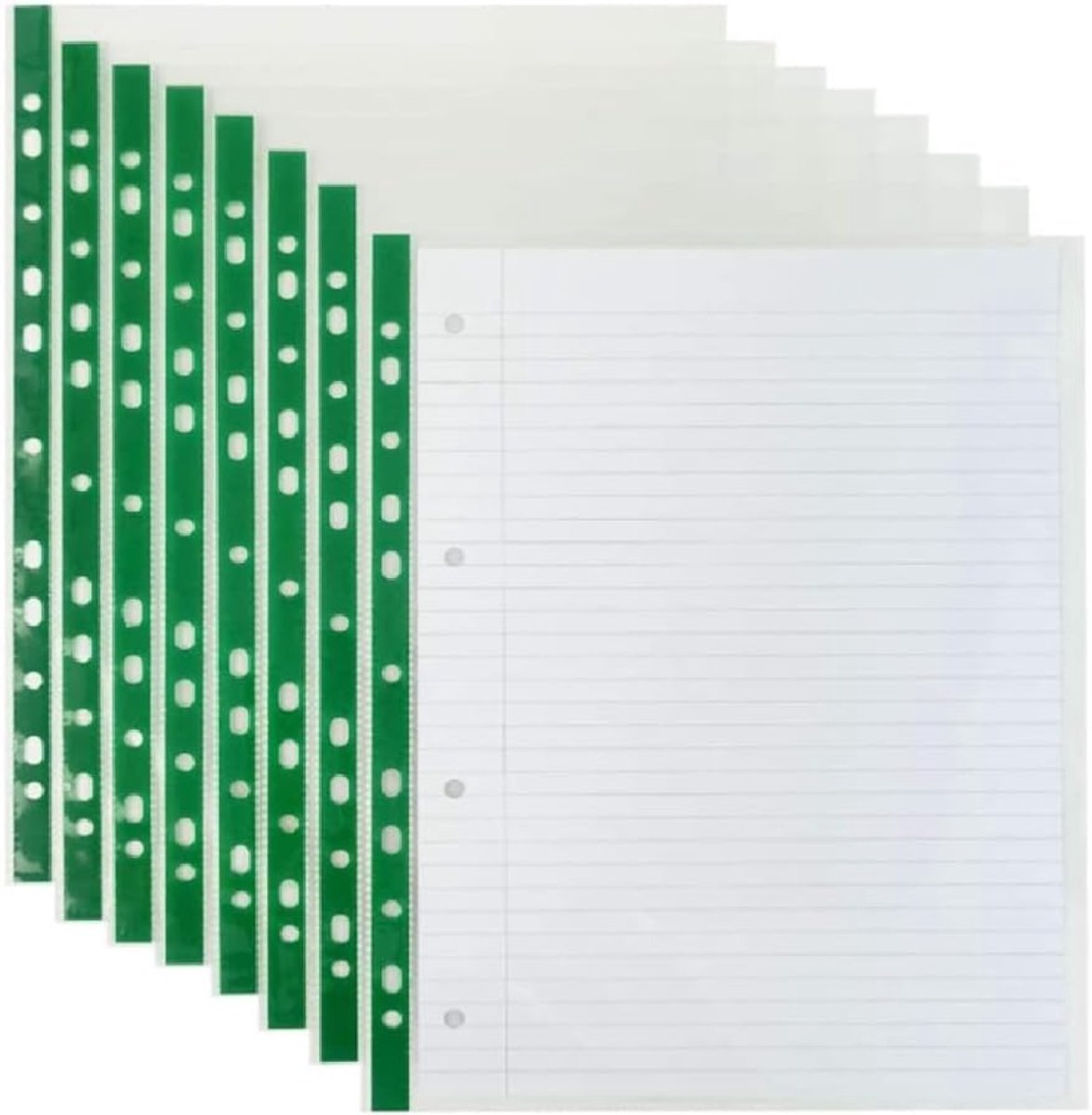 100 Kwaliteit A4 Geponste Zakken 50micorn Sterke Geponste Zakken Filing Glas Crystal Clear