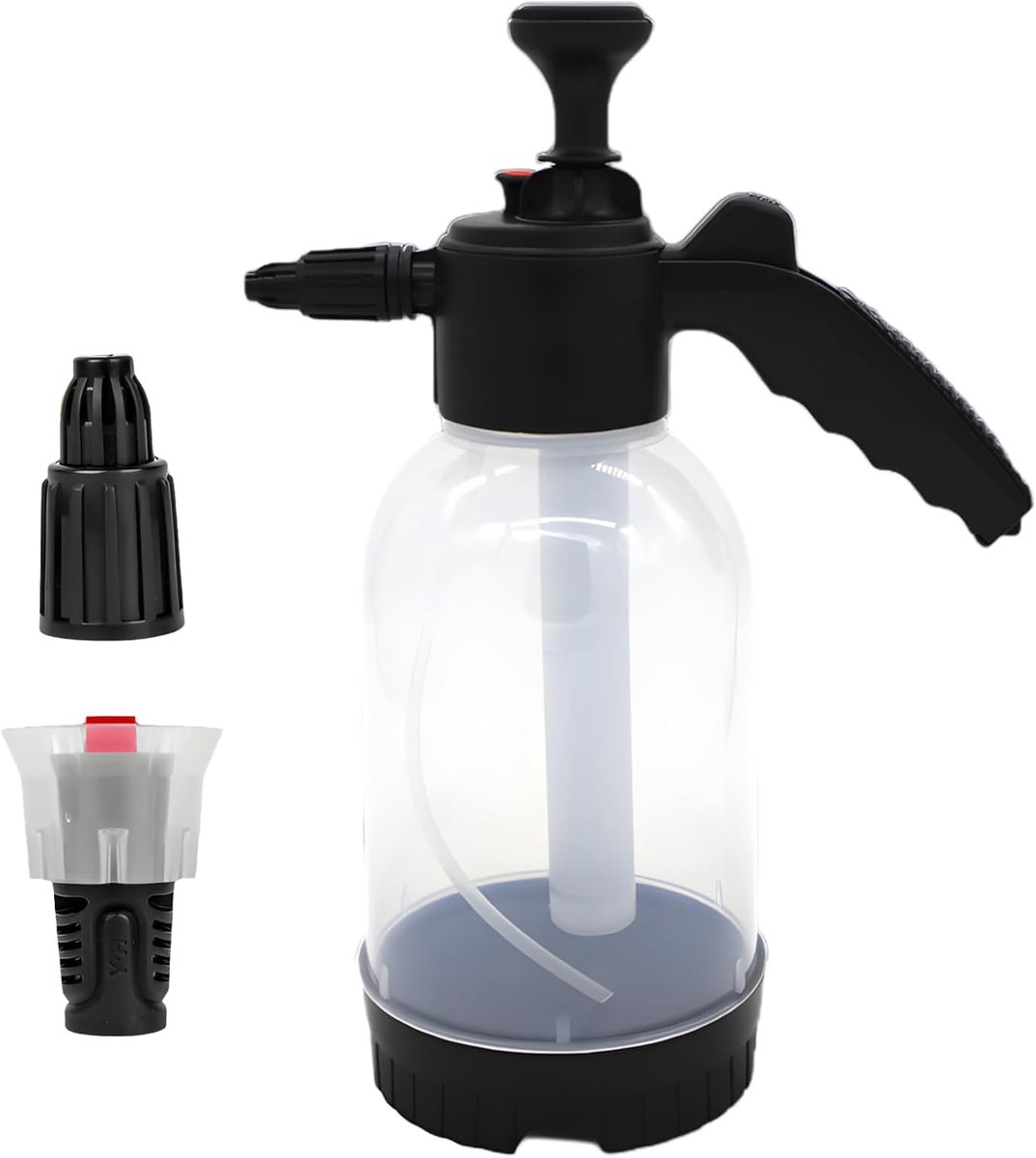 Schuimsproeier voor het wassen van de auto, schuimspray met hoge druk, waaierstraal 55 graden, 2000 ml, wordt geleverd met autosproeier en bloemensproeier