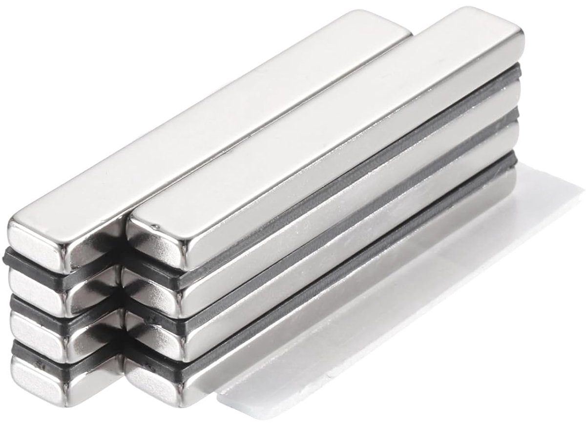 Magneten voor kantoren, extra sterke magneetborden, decoratieve magneet voor thuis, koelkast, meubels, keuken, handwerk, sterke bevestiging (60 x 10 x 5 mm)
