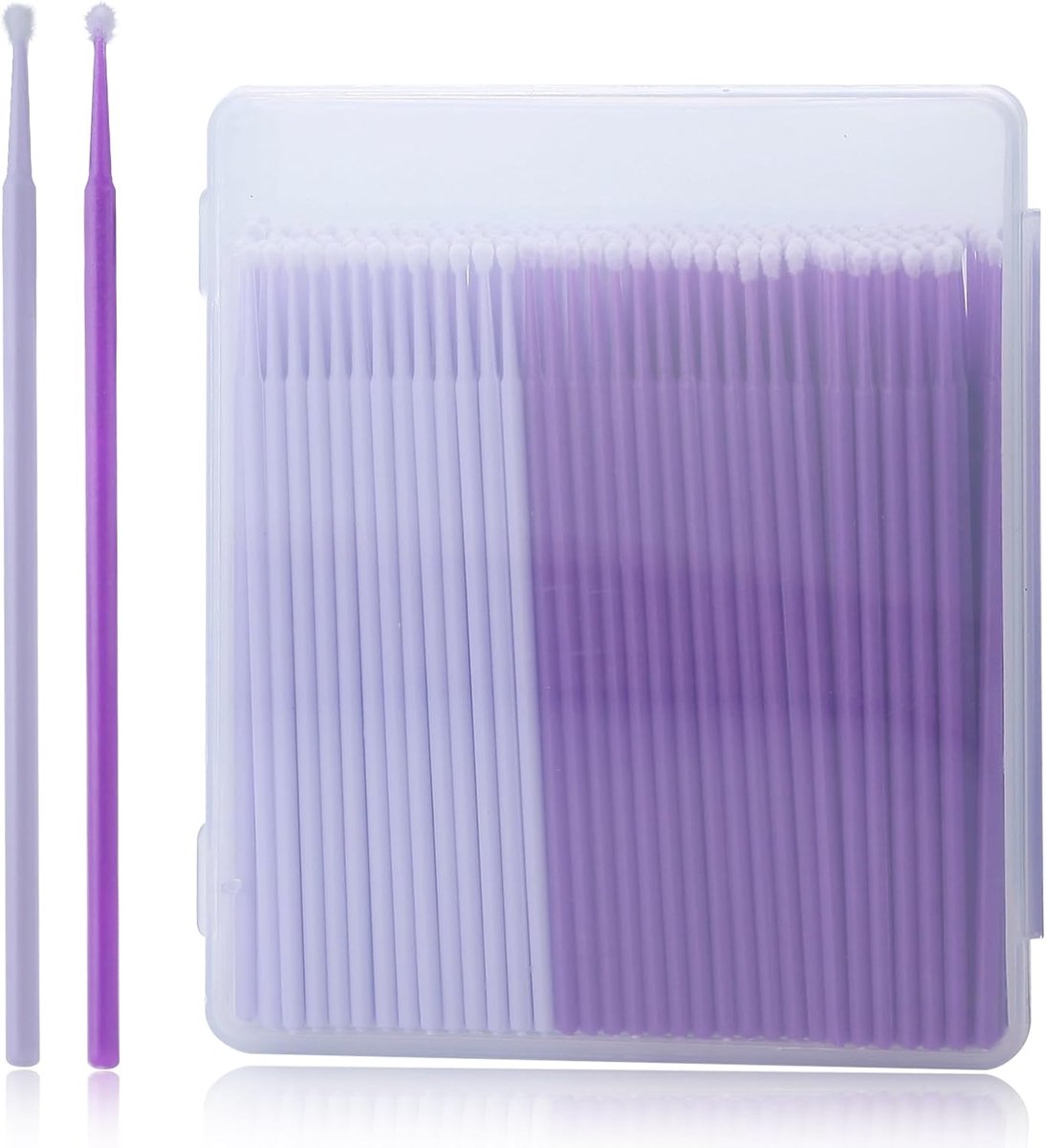 SnelShoppen - 200pcs Reparatie Verfkwasten voor Autoverf Beschadigingen - Micro Applicators voor Handwerk en DIY Projecten - 1.5mm en 2mm, Wegwerp Kwa