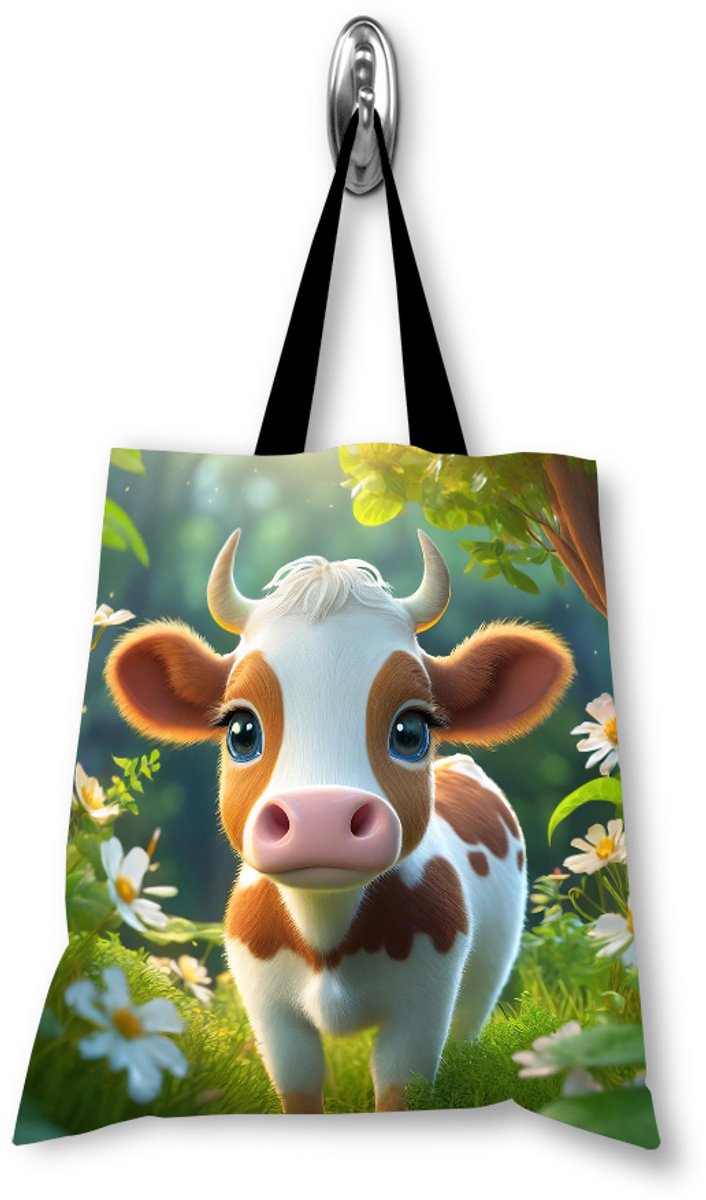 Koe Print Boodschappentas - Waterdicht & Duurzaam
