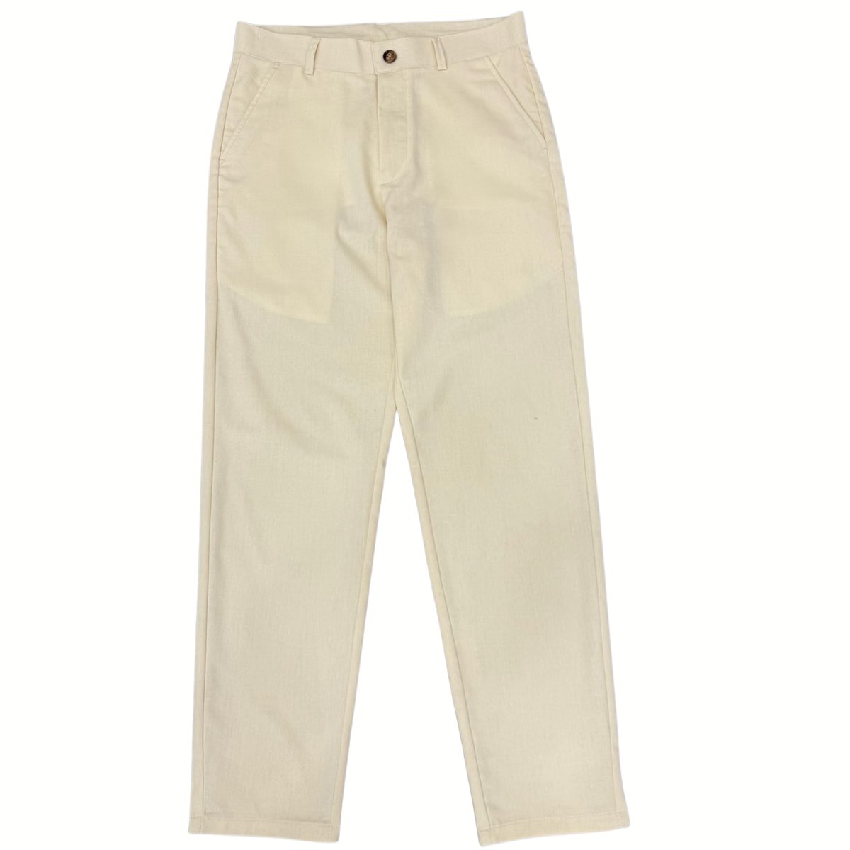 Currero Linnen Broek Heren - Zomerbroek - Volwassenen - Lange Broek - Pantalon - Strandbroek - Zomer - Ibiza Stijl - Abrikoos XL