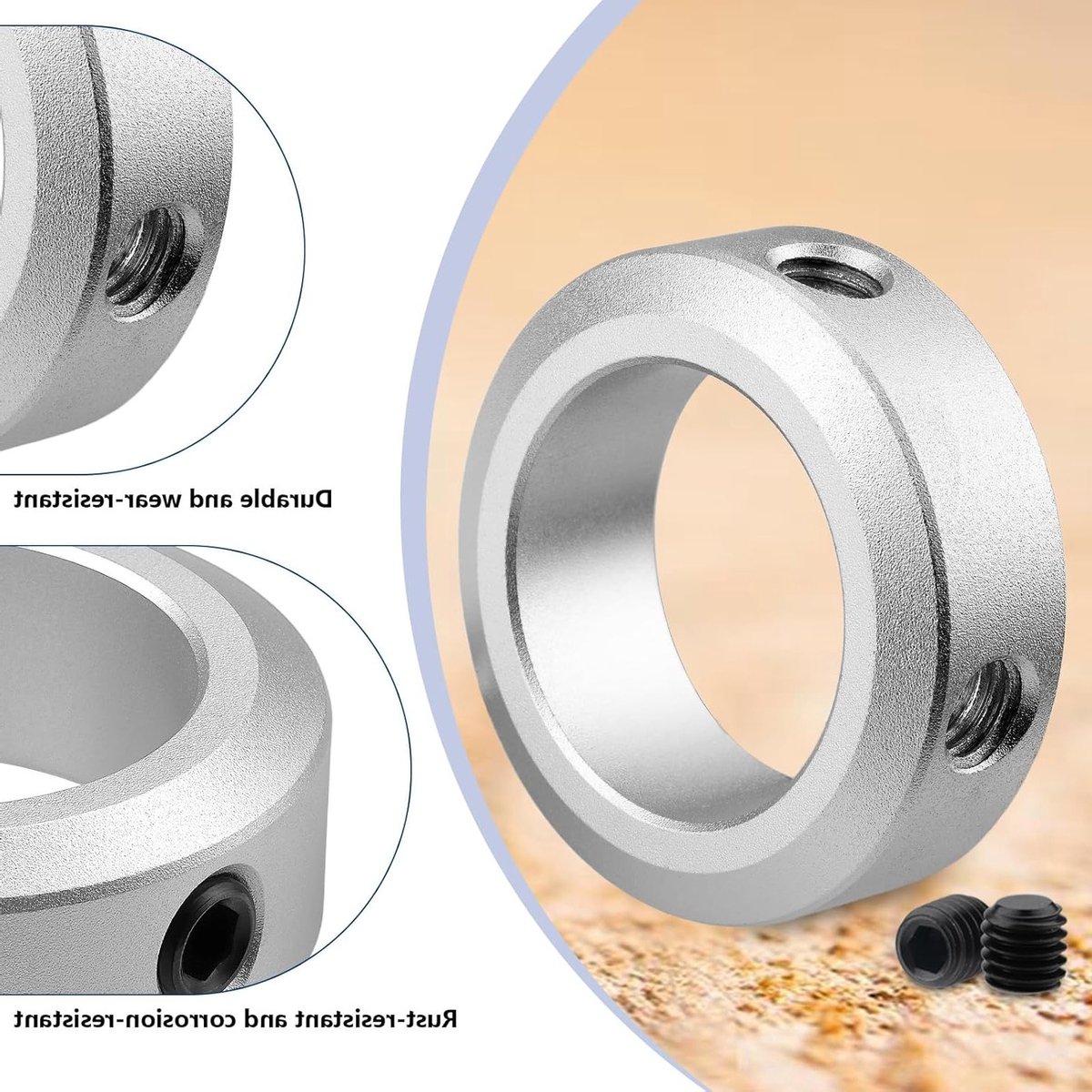 5 Stuks Verstelringen 30mm Klemring ID 30mm AD 45mm Breedte 15mm voor As en Versnellingsbak CNC Machines